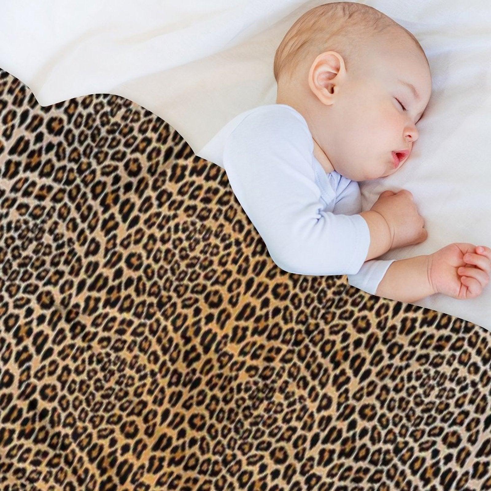 Trendy Leopard Print Aesthetic – Wild Animal Pattern Design Throw Blanket