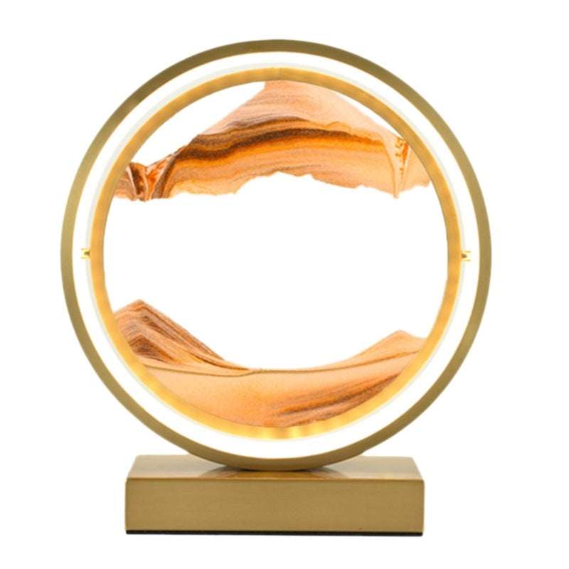 Creative Fashion Romantic Simple Bedroom Quicksand Table Lamp Decorbites