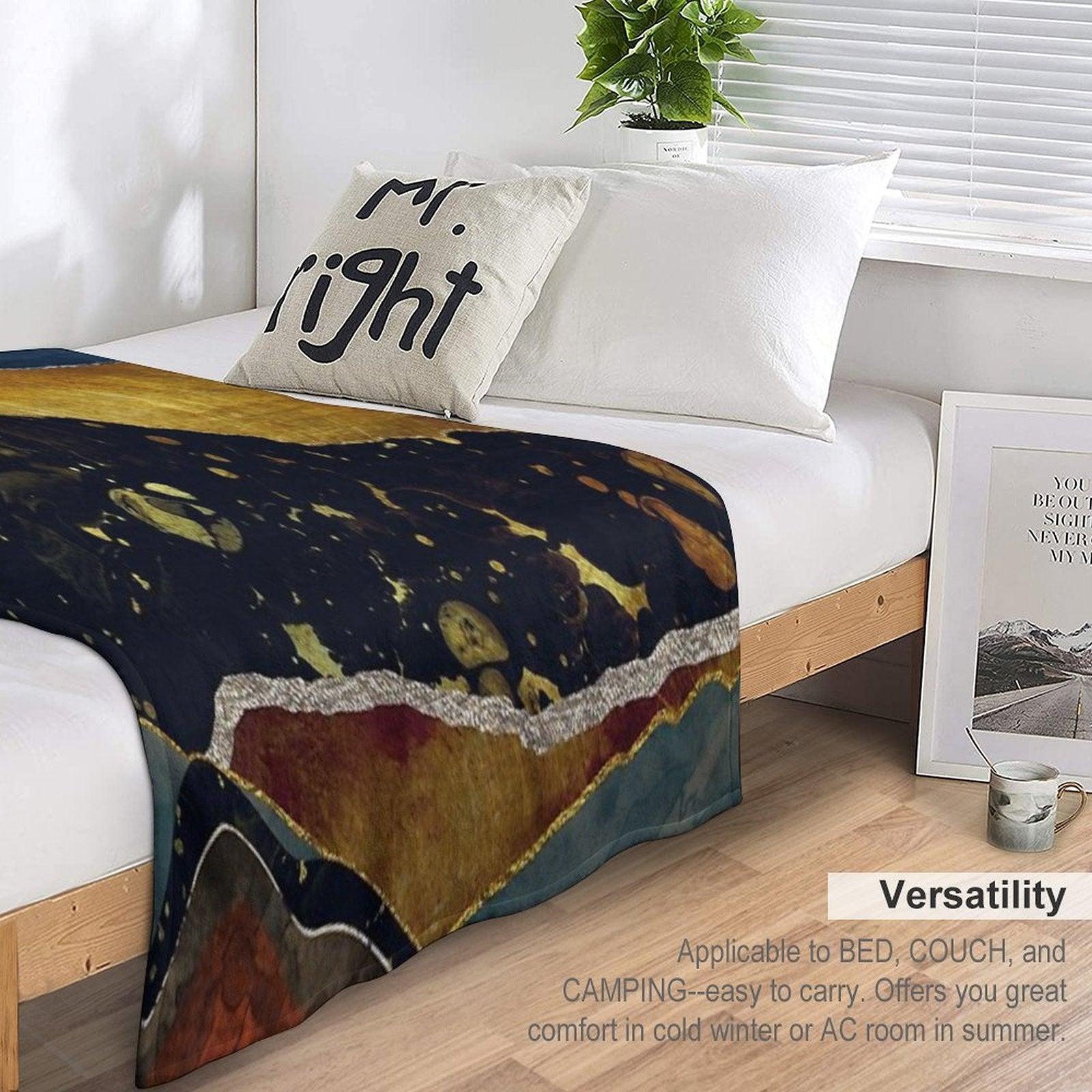 Bronze Night Throw Blanket