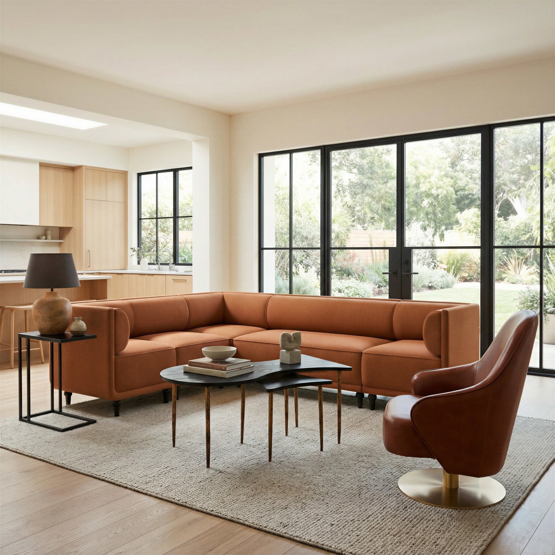 Norden Coffee Table Set (2-Piece) Black & Bronze