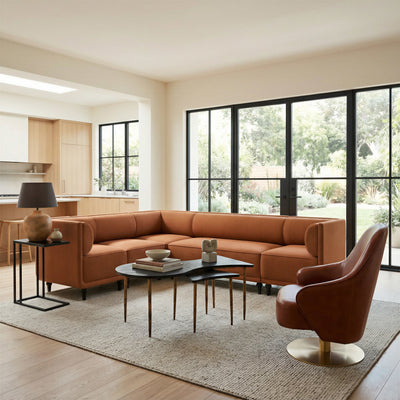 Norden Coffee Table Set (2-Piece) Black & Bronze