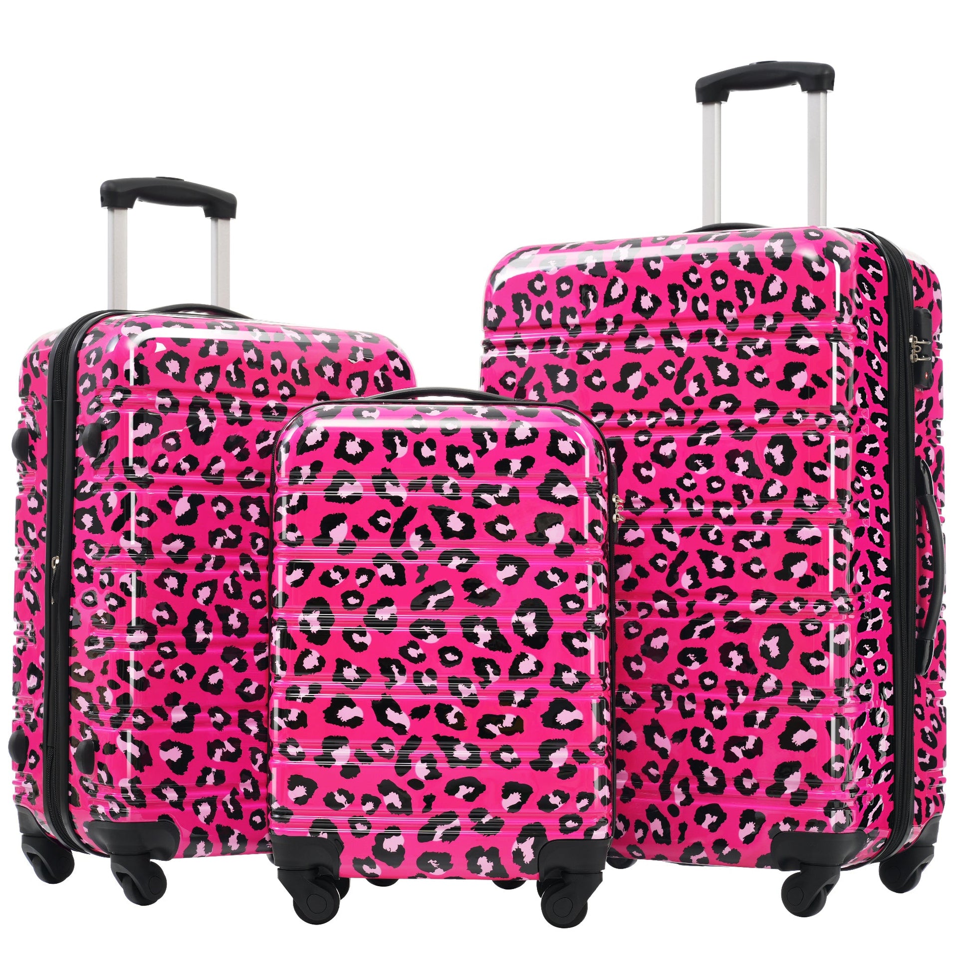 Hardshell Luggage Sets 3 pcs Spinner Suitcase with TSA Lock Lightweight-20'+24'+28' Luggages