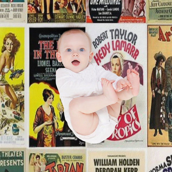 Old Movies Poster Machine-washable Throw Blanket