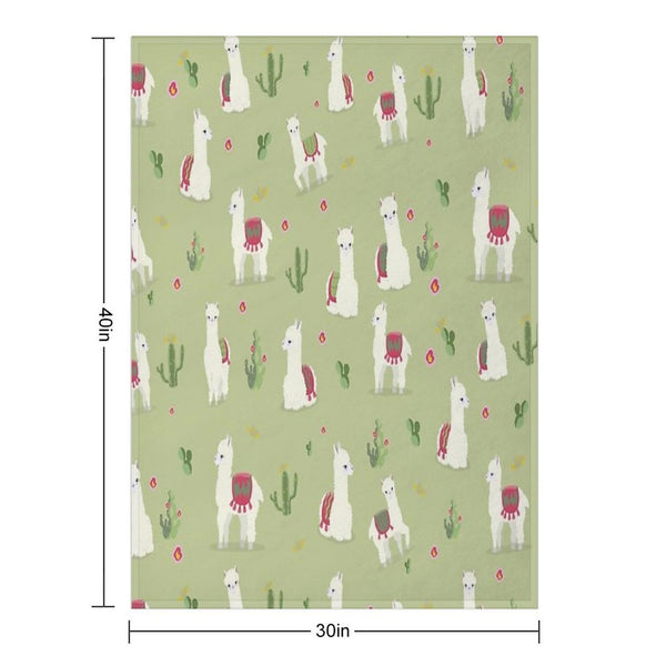 Cute Pattern for Alpaca Versatility Throw Blanket