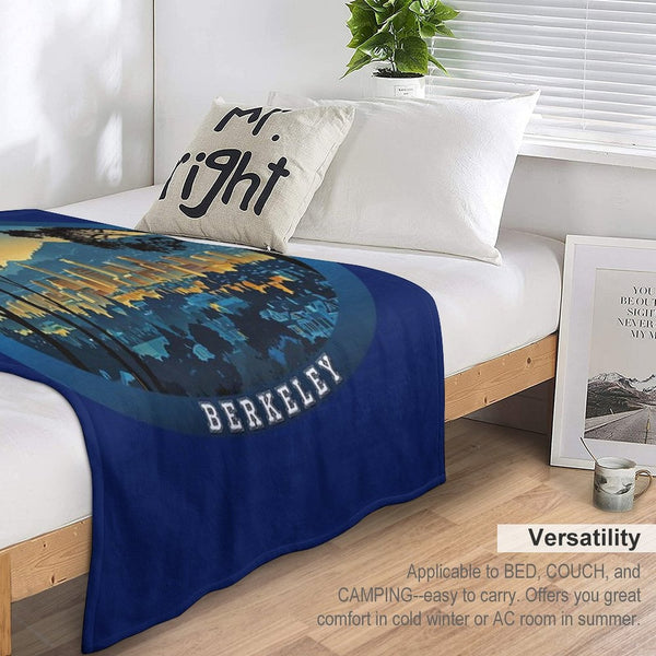 Berkeley California Travel Eco-conscious Throw Blanket
