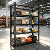 78"H 5-Tier Adjustable Heavy Duty Shelving Metal Mesh Storage Rack