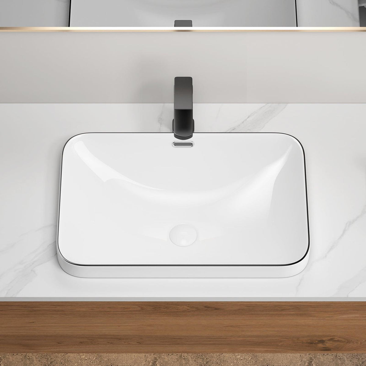 Ceramic Undermount Bathroom Sink 22.05