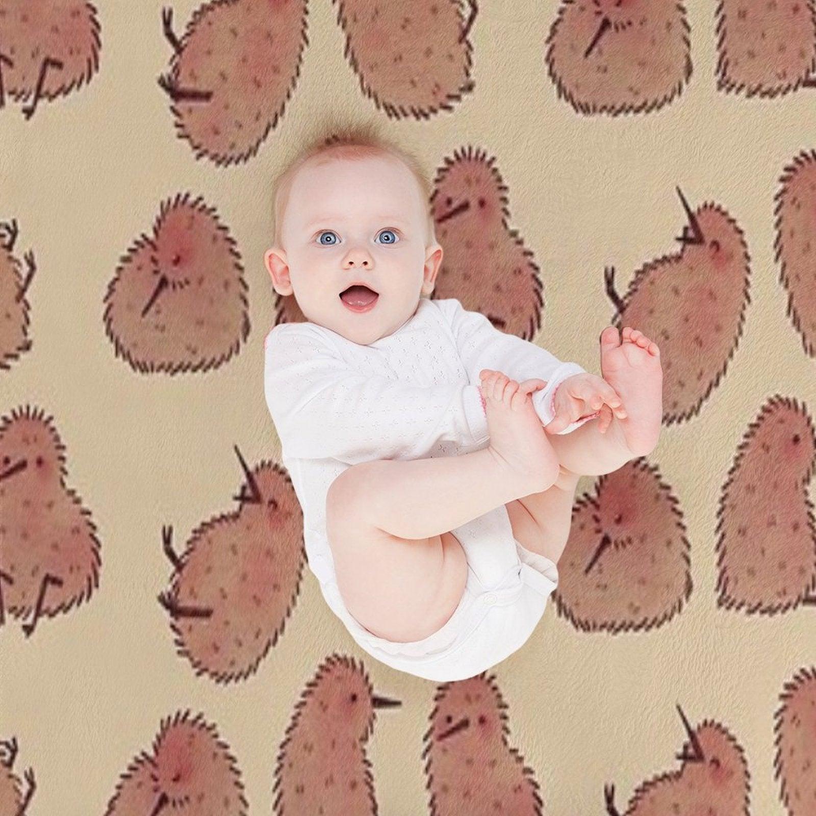 Cute Kiwi Birds Throw Blanket