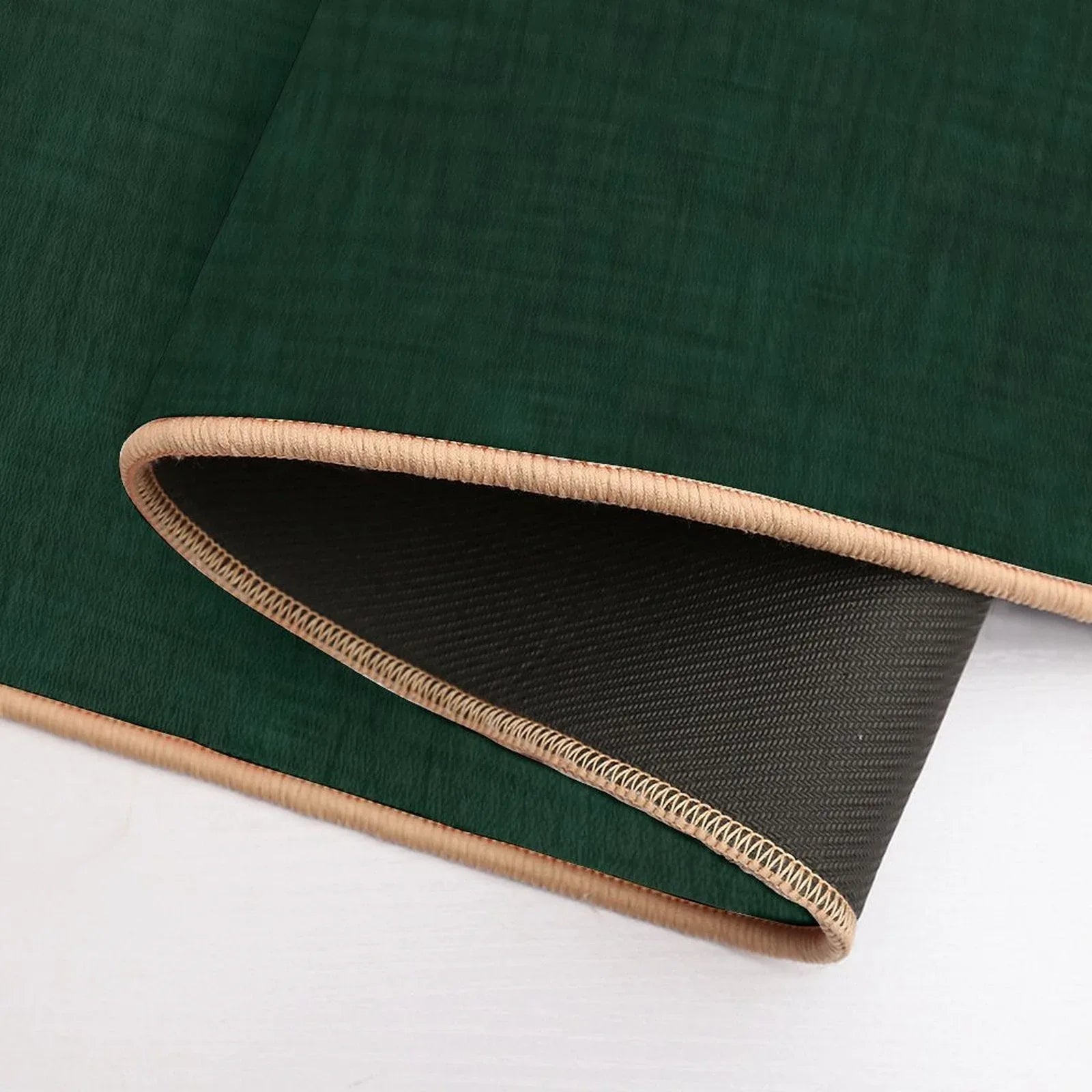 Textured Dark Green, Solid Green Bath Mat
