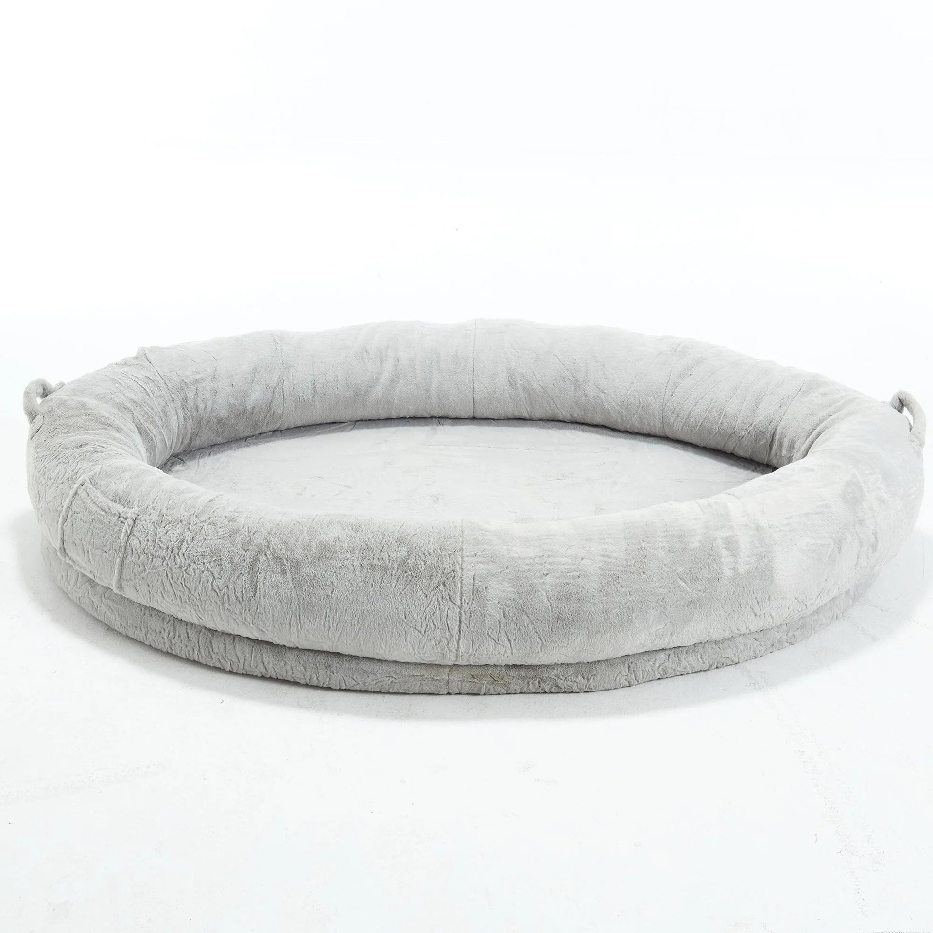 🇫🇷🇪🇪 🇸🇭🇮🇵🇵🇮🇳🇬 Human Dog Bed for Adult, Memory Foam Human Size Pet Bed for Human With Storage Pocket, Light Gray