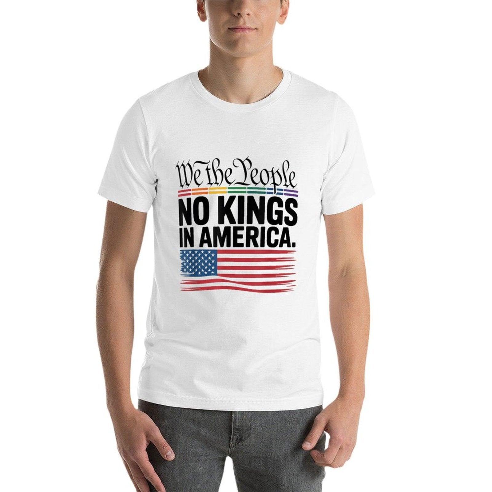 No Kings In America We The People Political Men Women  Soft T-Shirt