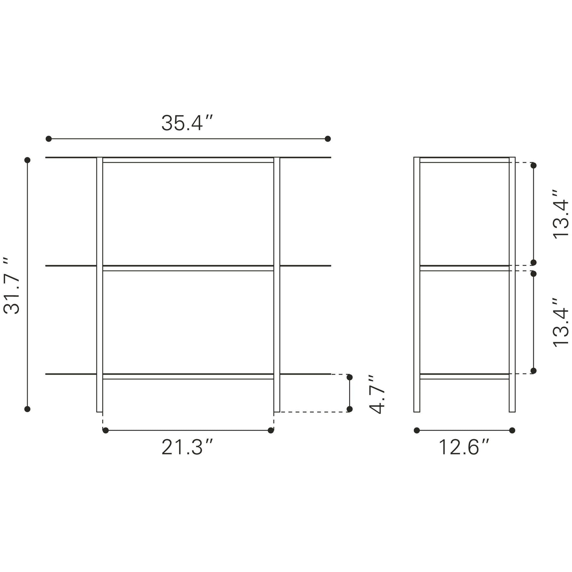 Tre Console Table Blue