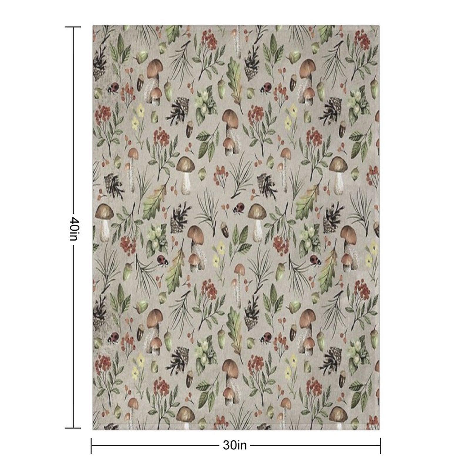 Sweet Autumn Pattern Throw Blanket