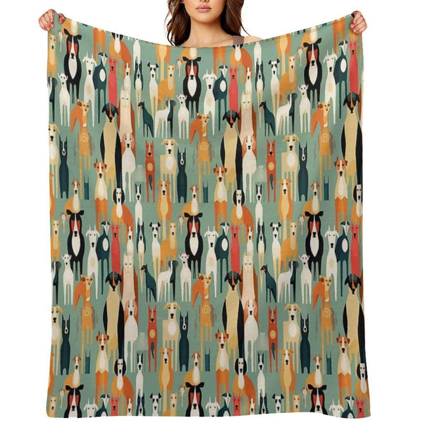 For The Love of All Dogs Throw Blanket