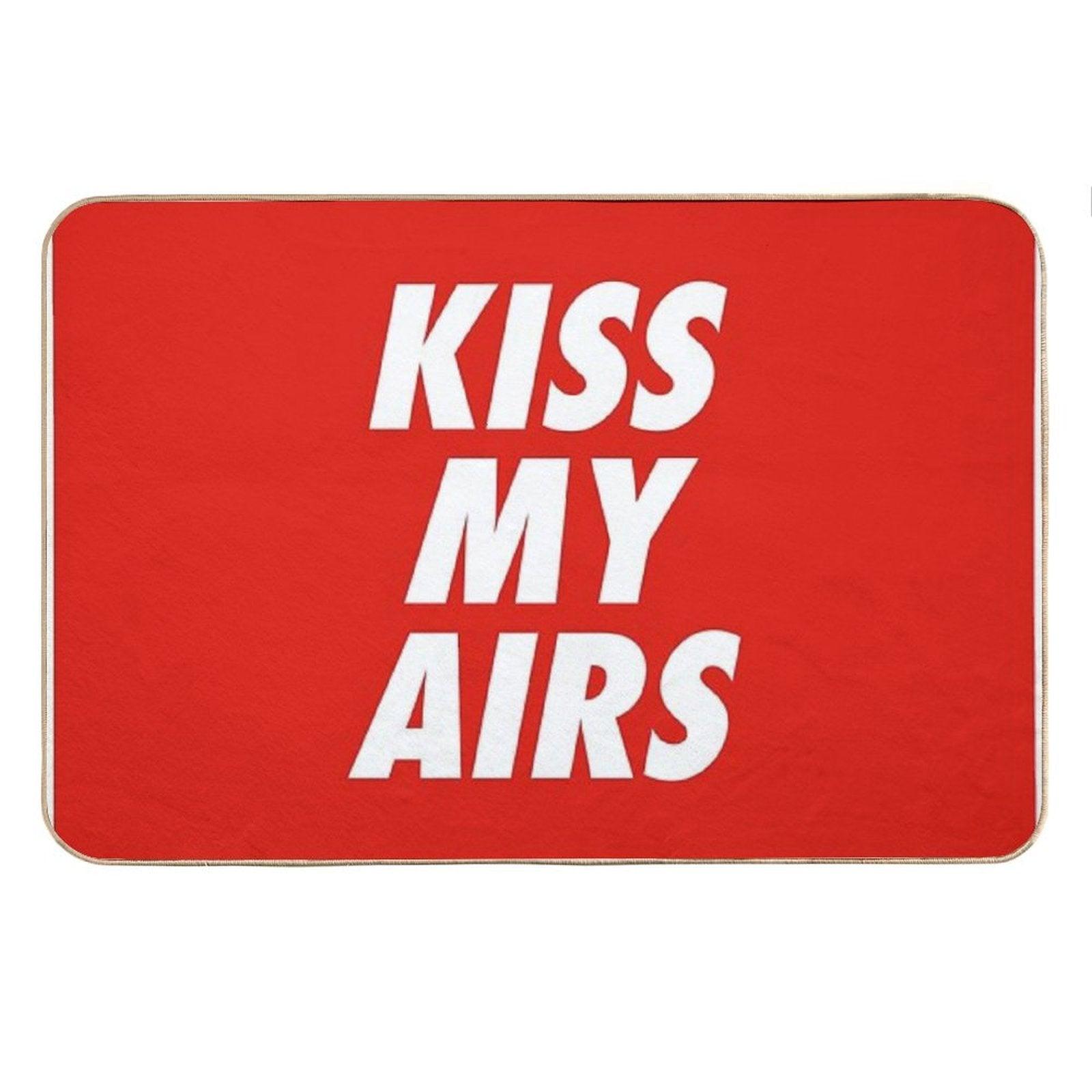 Kiss My Airs Sneaker Head Hype Red & White Bath Mat