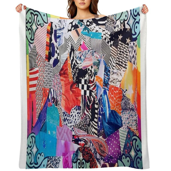 Mixed Print Uno Compact Throw Blanket