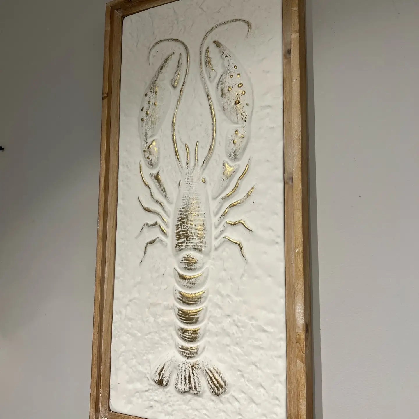 Wood-Framed Marine Life Wall Decor