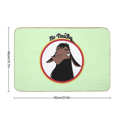 Kuzco NO TOUCHY Sad Llama Emperor's New Groove Emperor David Spade Back Off No Touch Funny Gift Bath Mat