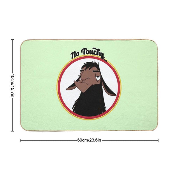 Kuzco NO TOUCHY Sad Llama Emperor's New Groove Emperor David Spade Back Off No Touch Funny Gift Bath Mat