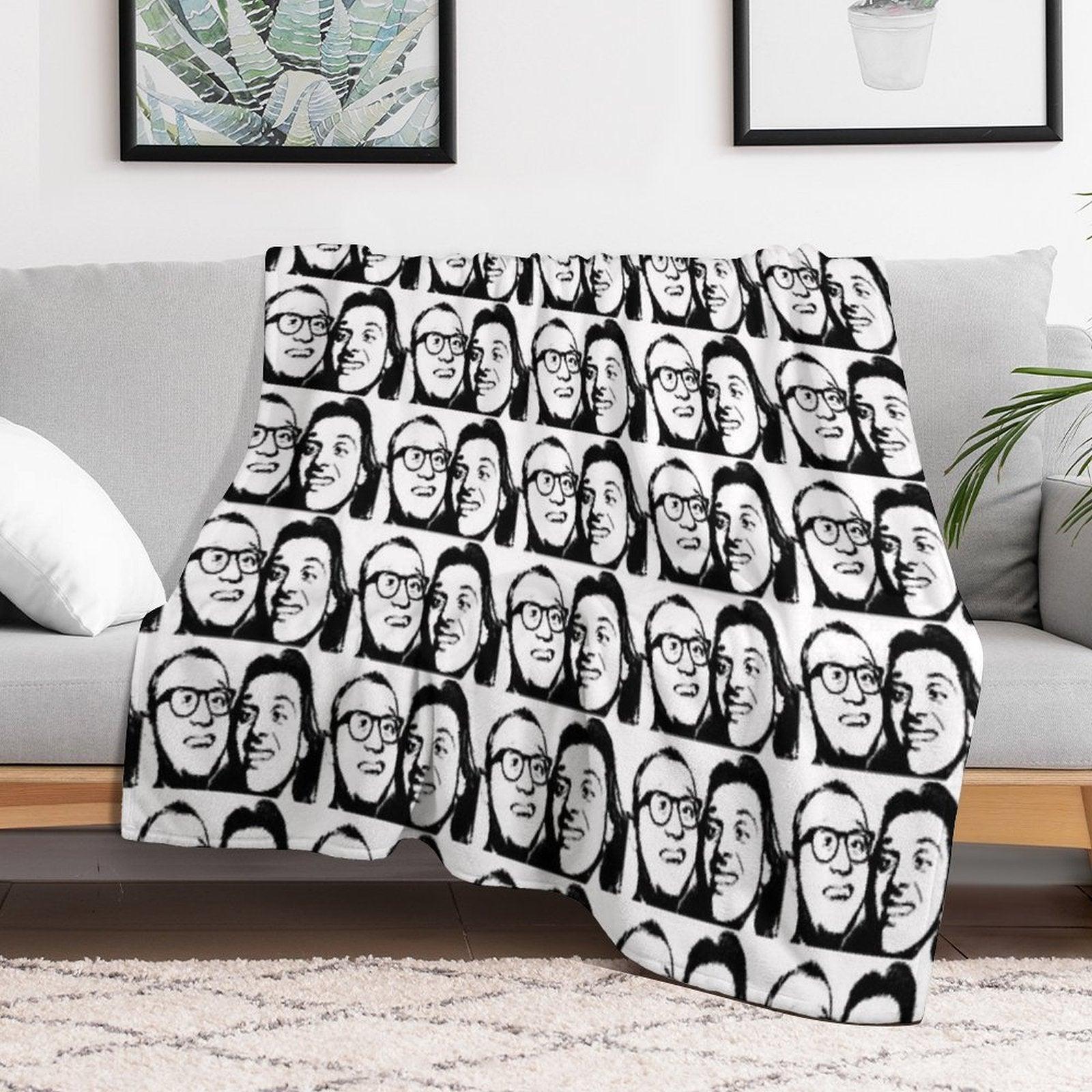 Rik Mayall And Ade Edmondson Throw Blanket