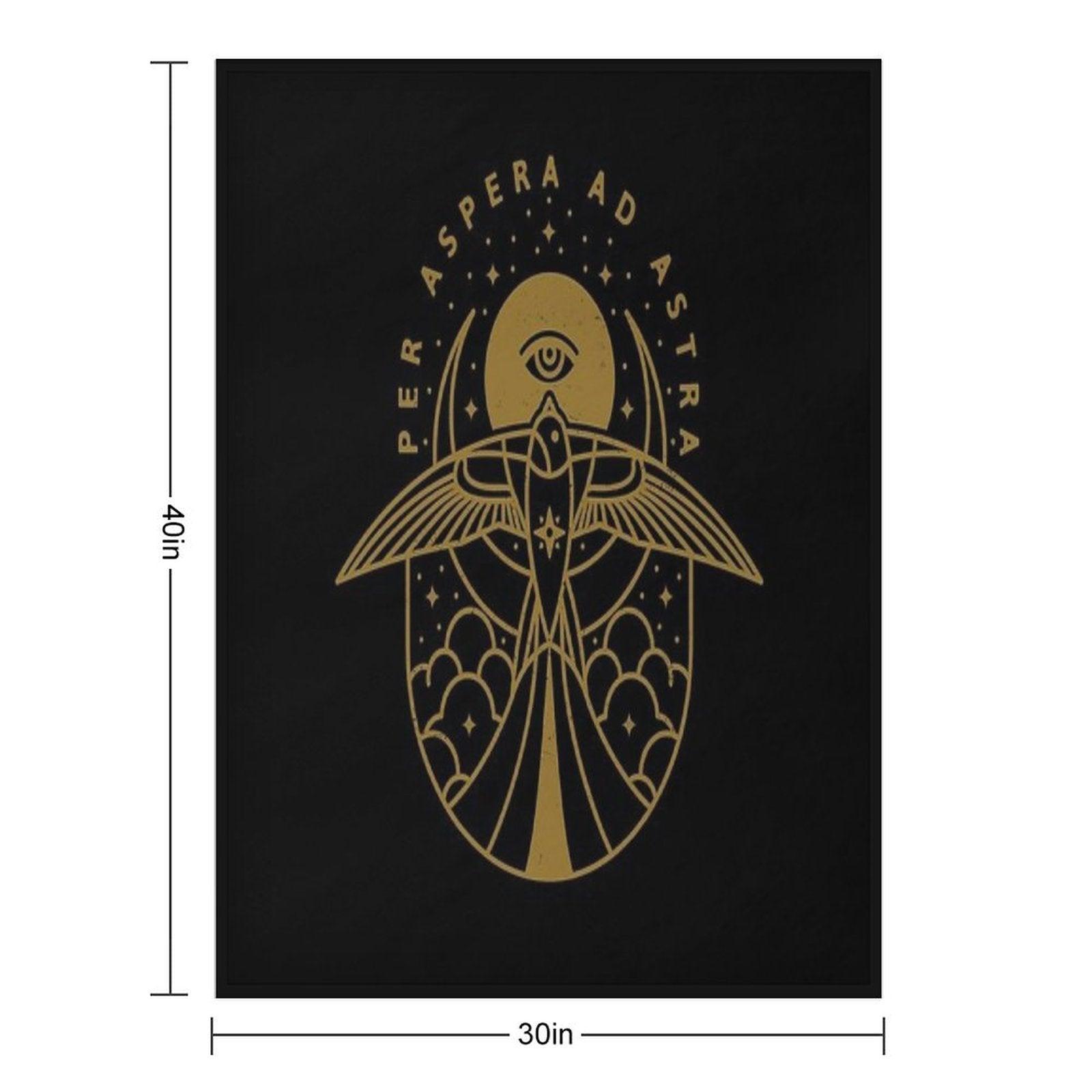 Per Aspera Ad Astra Throw Blanket