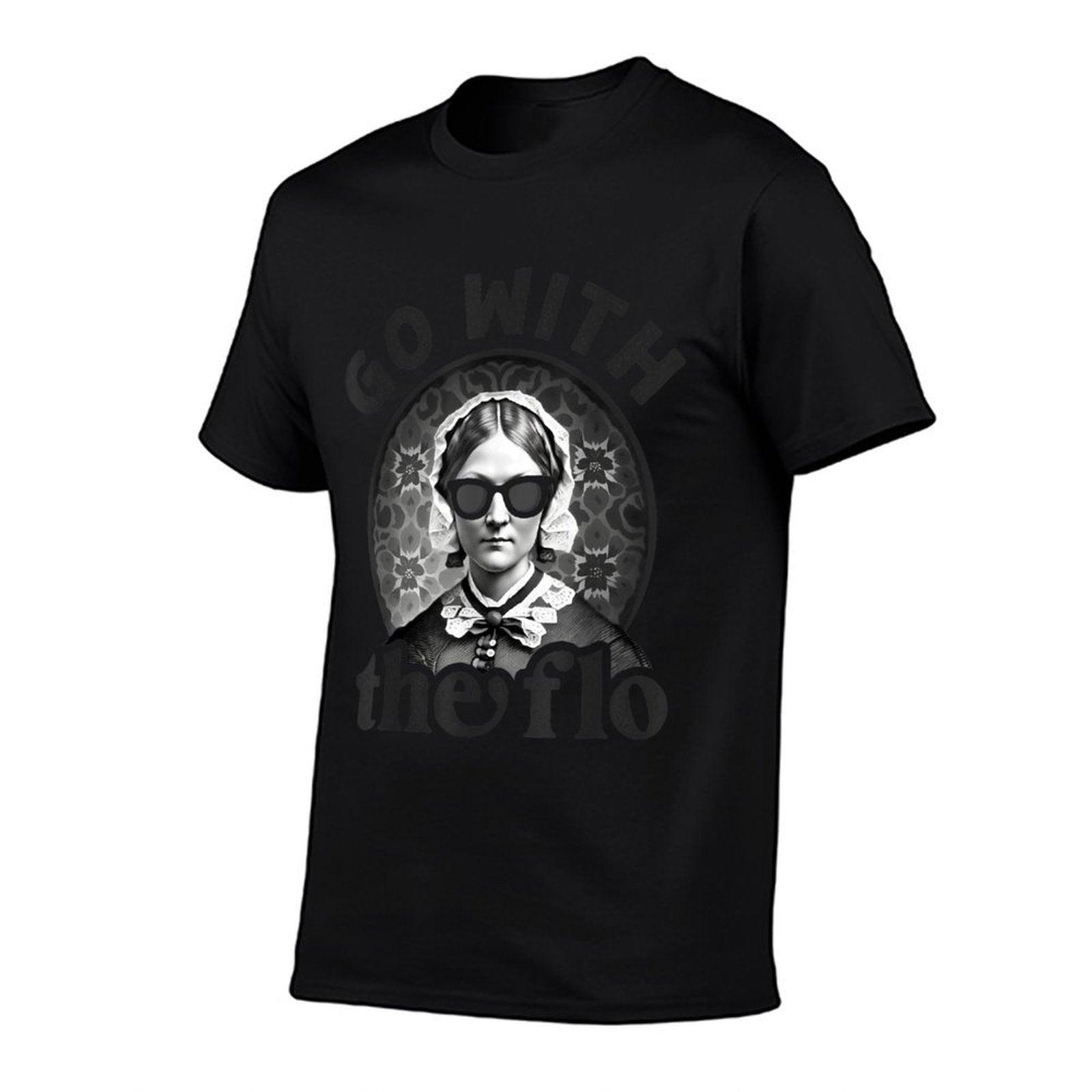 Womens History Nurse Florence Nightingale Go With The Flo T-Shirt