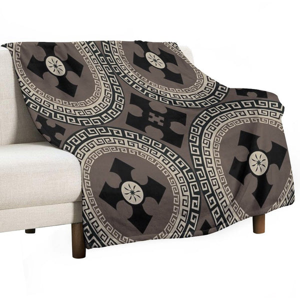 Abstract Cute Circles Illustration Pattern Compact Throw Blanket