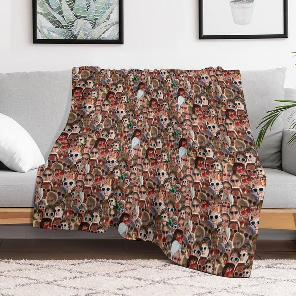 Lewis Capaldi Collage Repeat Print Anti-pilling Throw Blanket