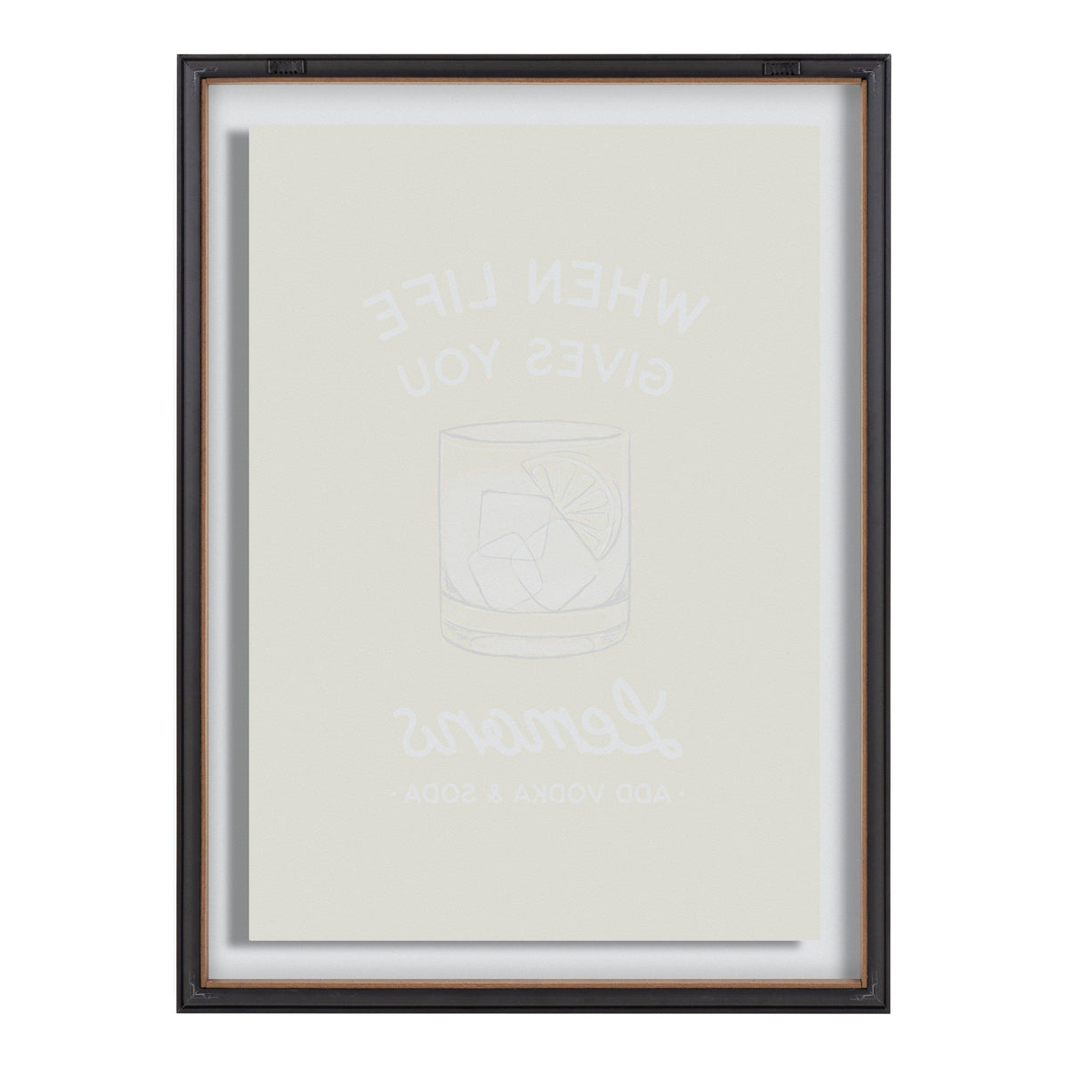 Blake When Life Gives You Lemons Yellow Framed Printed Glass by The Creative Bunch Studio