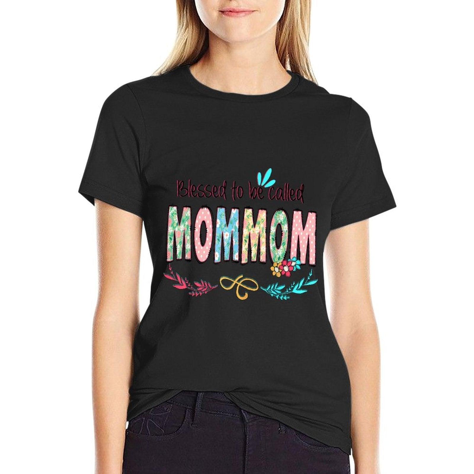 Blessed to Be Called MomMom Floral Mother's Day T-Shirt
