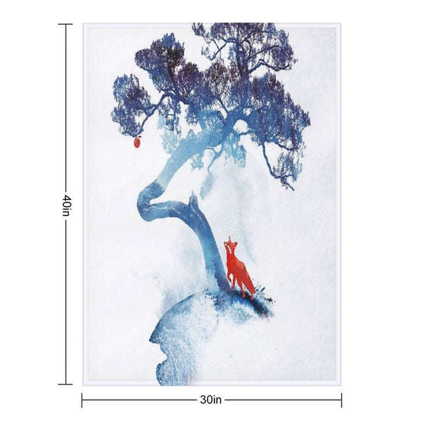 The Last Apple Tree Throw Blanket