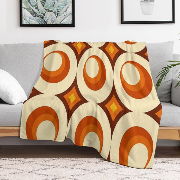 Mid-Century Modern 3 Crescent Eco-conscious Throw Blanket