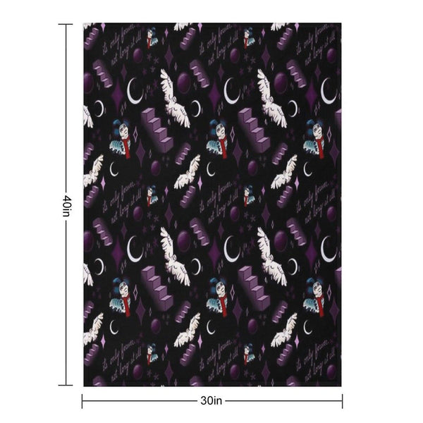 Labyrinth “It’s Only Forever Not Long at All” Throw Blanket