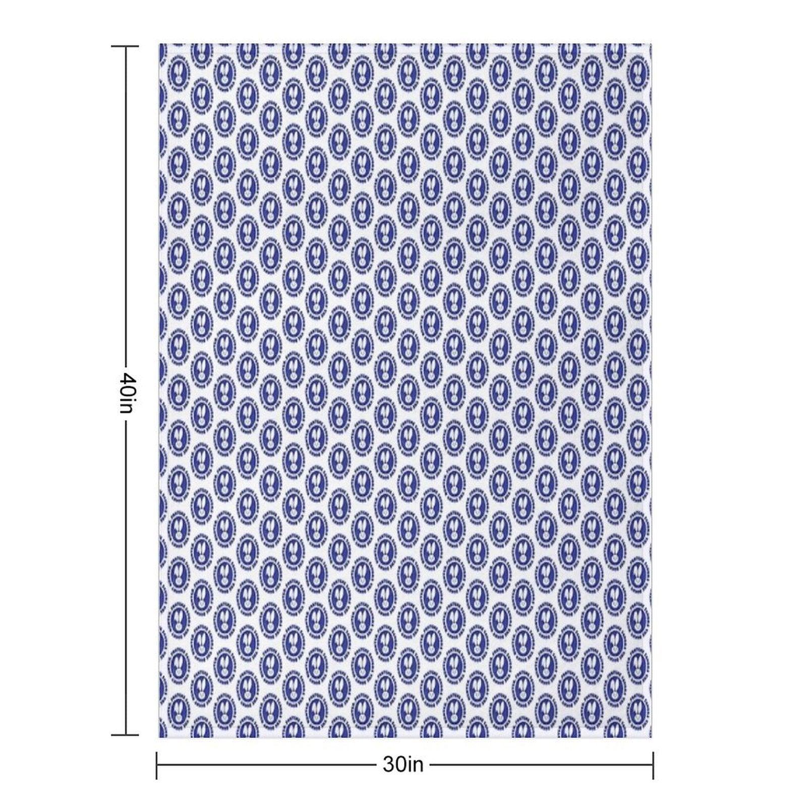 Fortune Favors The Bunny Hunter Throw Blanket