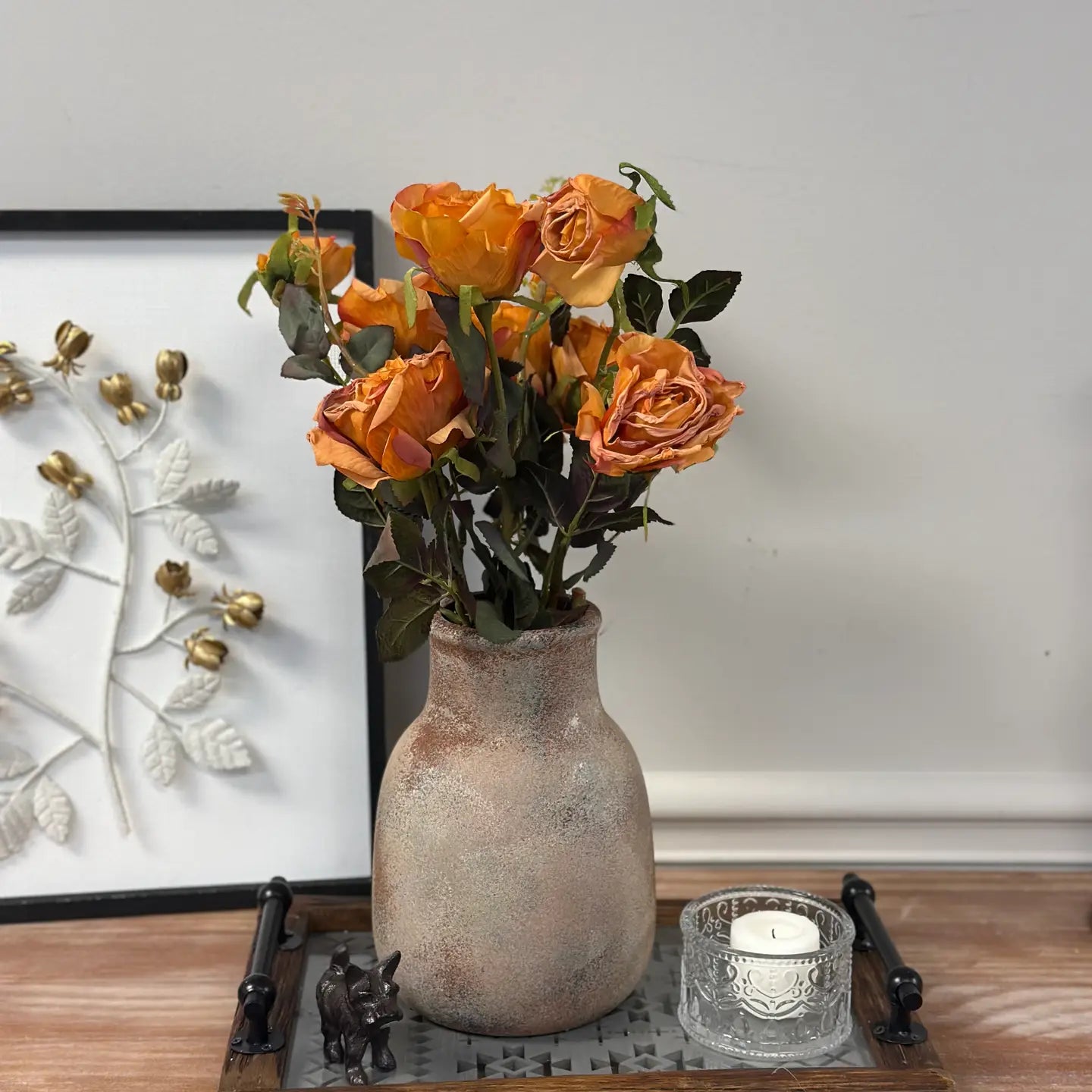 Rustic Aged Terracotta Vase