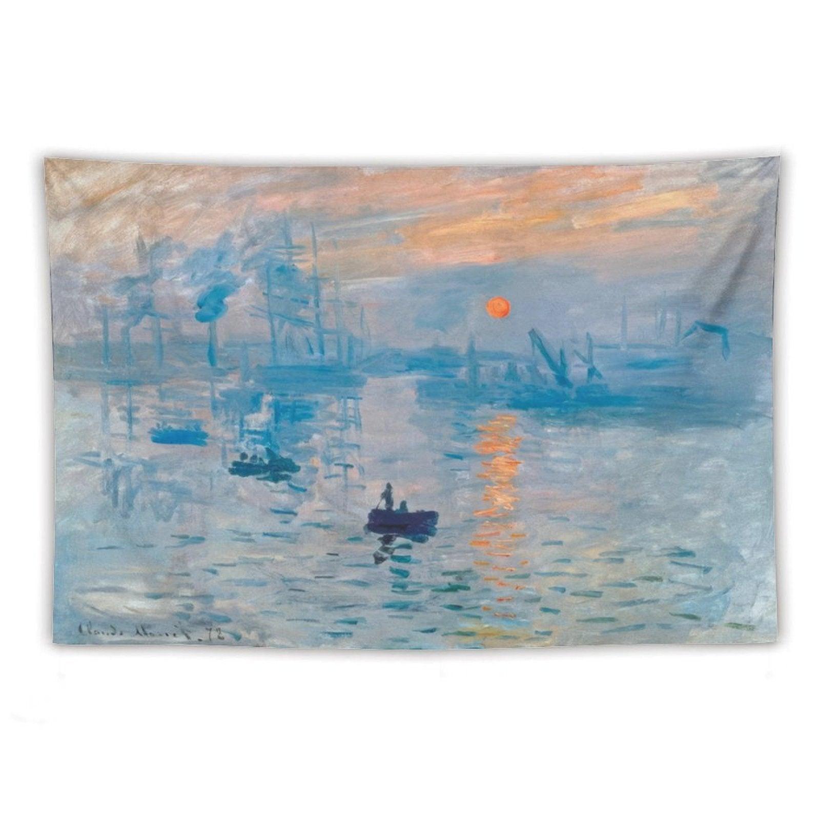 Claude Monet Sunrise Tapestry