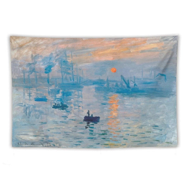 Claude Monet Sunrise Tapestry