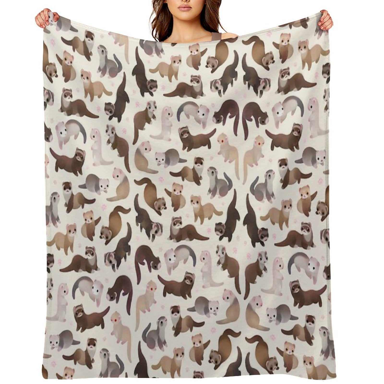 Ferret - Bright Quick-dry Throw Blanket