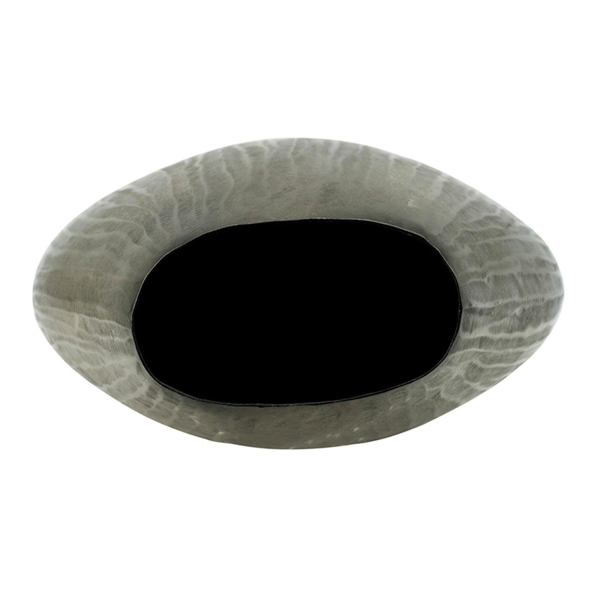 Modern Oval Metallic Accent Vase