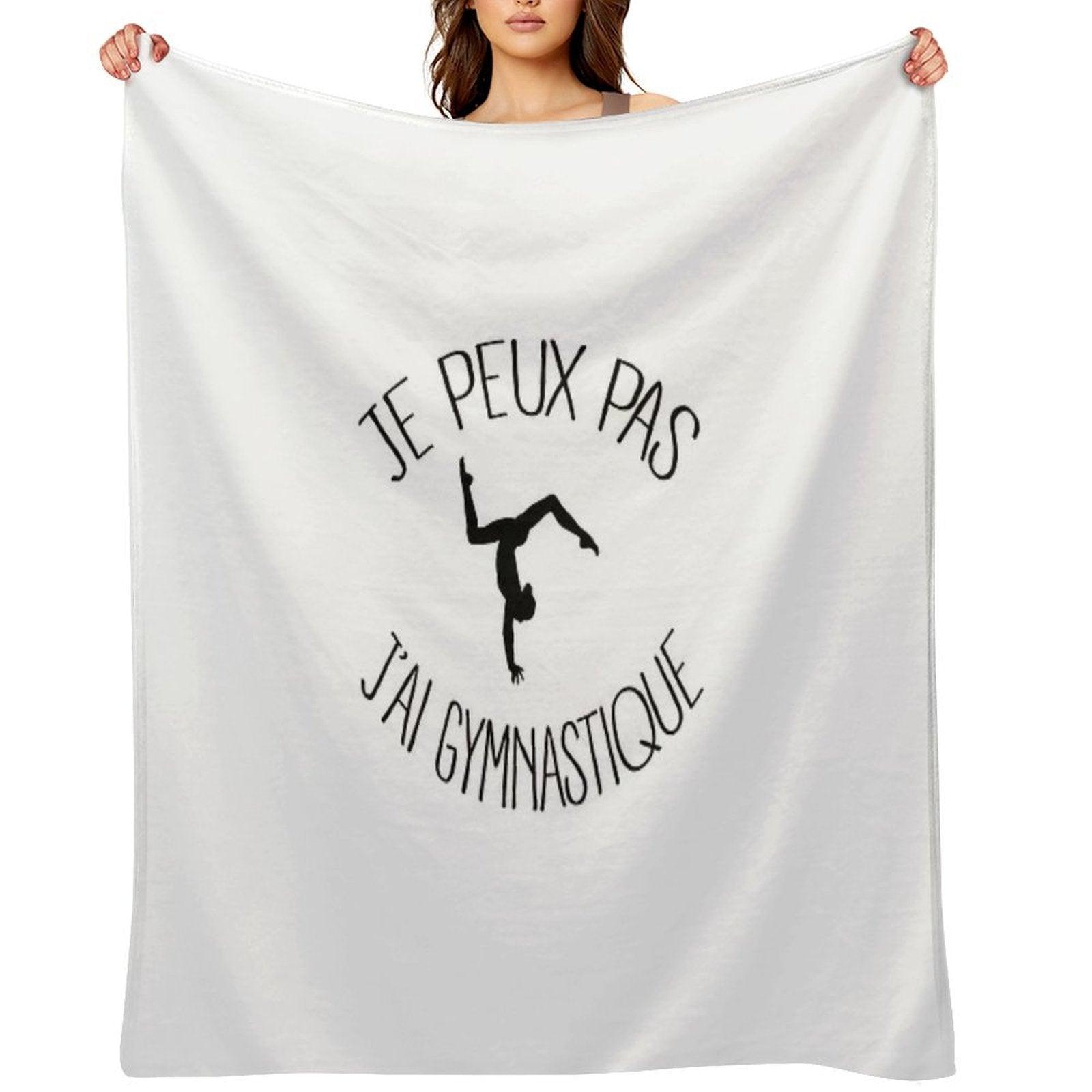 I Can Not I Have Gymnastics Throw Blanket