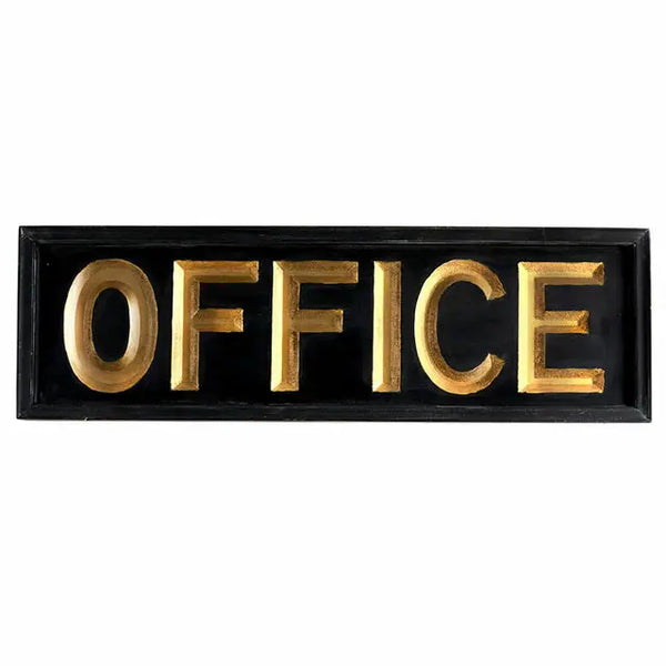 Wooden Office Sign