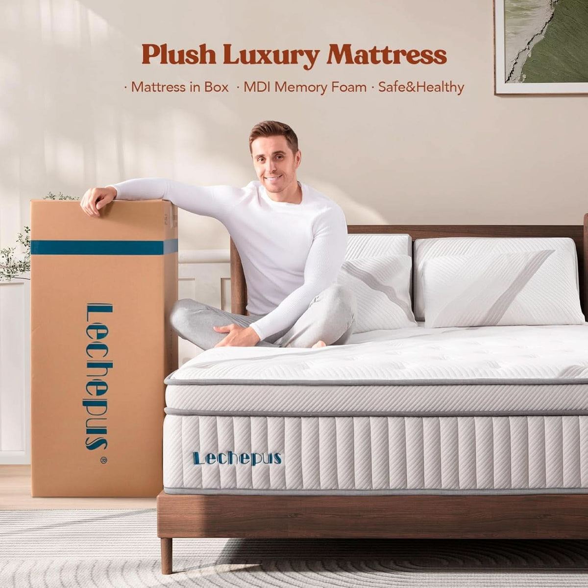 King Size Hybrid Memory Foam Mattress Support System