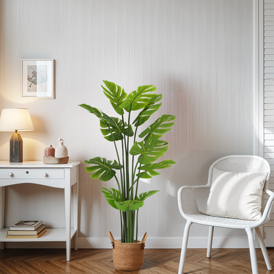 57' Artificial Monstera Deliciosa Plant with Pot