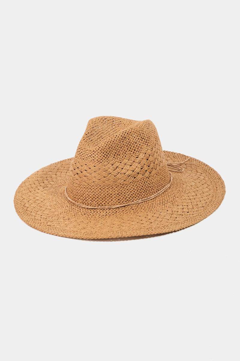 Fame Straw Braided Sun Hat for Stylish Summer Protection