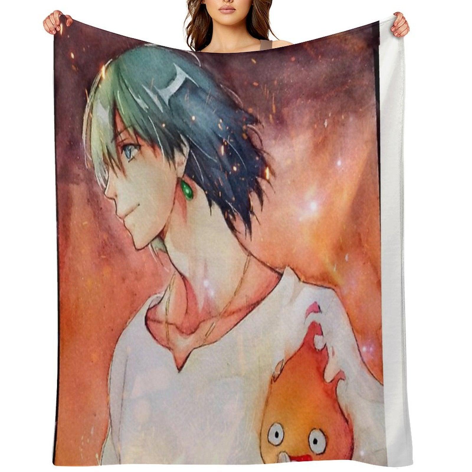 Howl's Moving Castel Throw Blanket