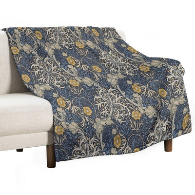 William Morris Seaweed Gift-ready Throw Blanket