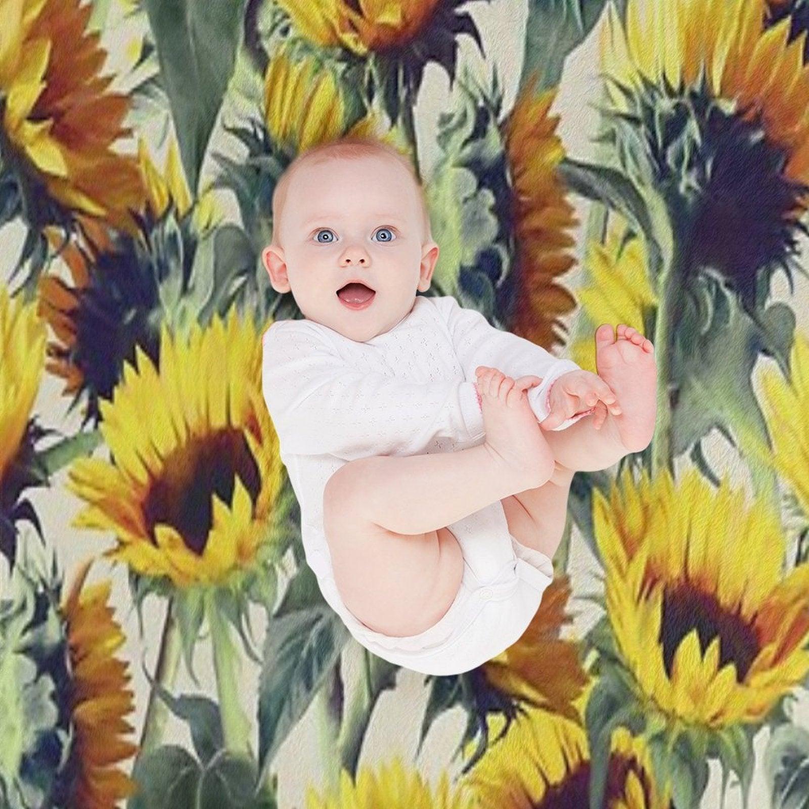 Sunflowers Forever Throw Blanket