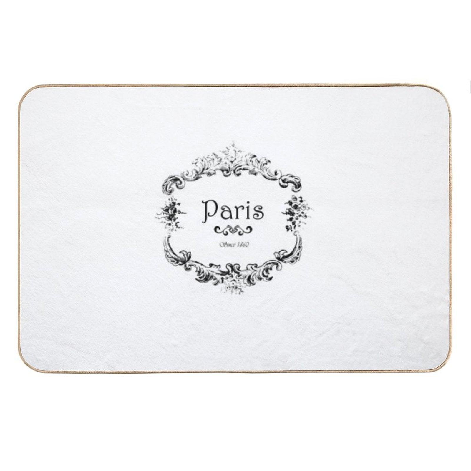 Paris Since 1860 Vintage Logo Bath Mat