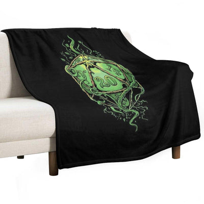 D20 of Growth Throw Blanket