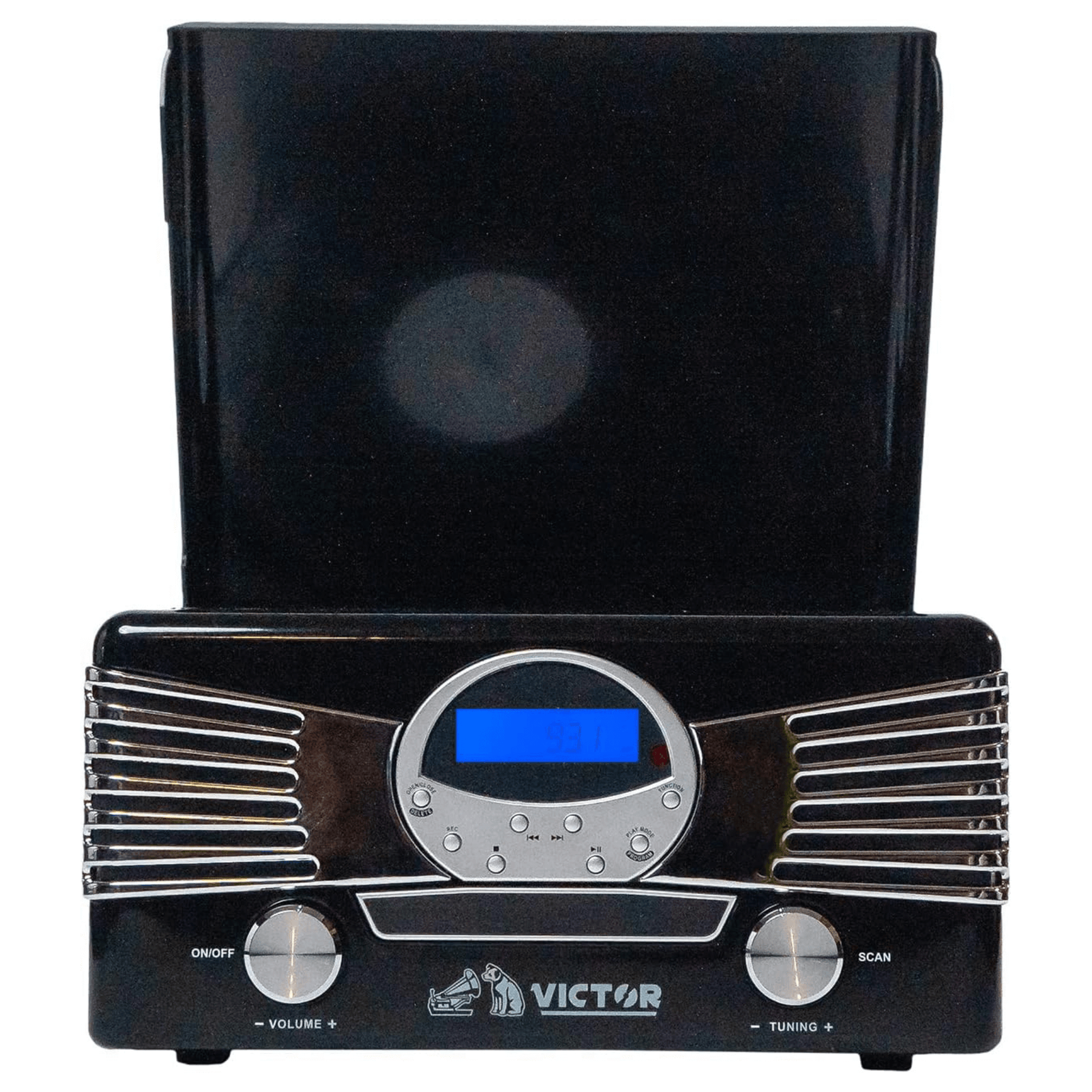 Victor Diner 7-in-1 Turntable Music Center Black - Refurbished